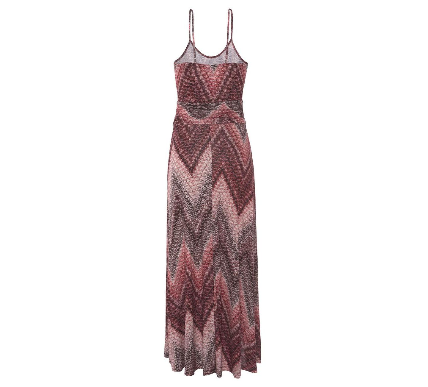 Женское платье Lascana Jersey-Knit Sleeveless Scoop-Neck Maxi, цвет: Бордо разноцветный — фото 5