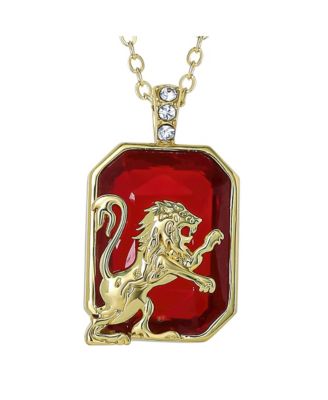 Gryffindor Lion Pendant Necklace Official License, 18+2"