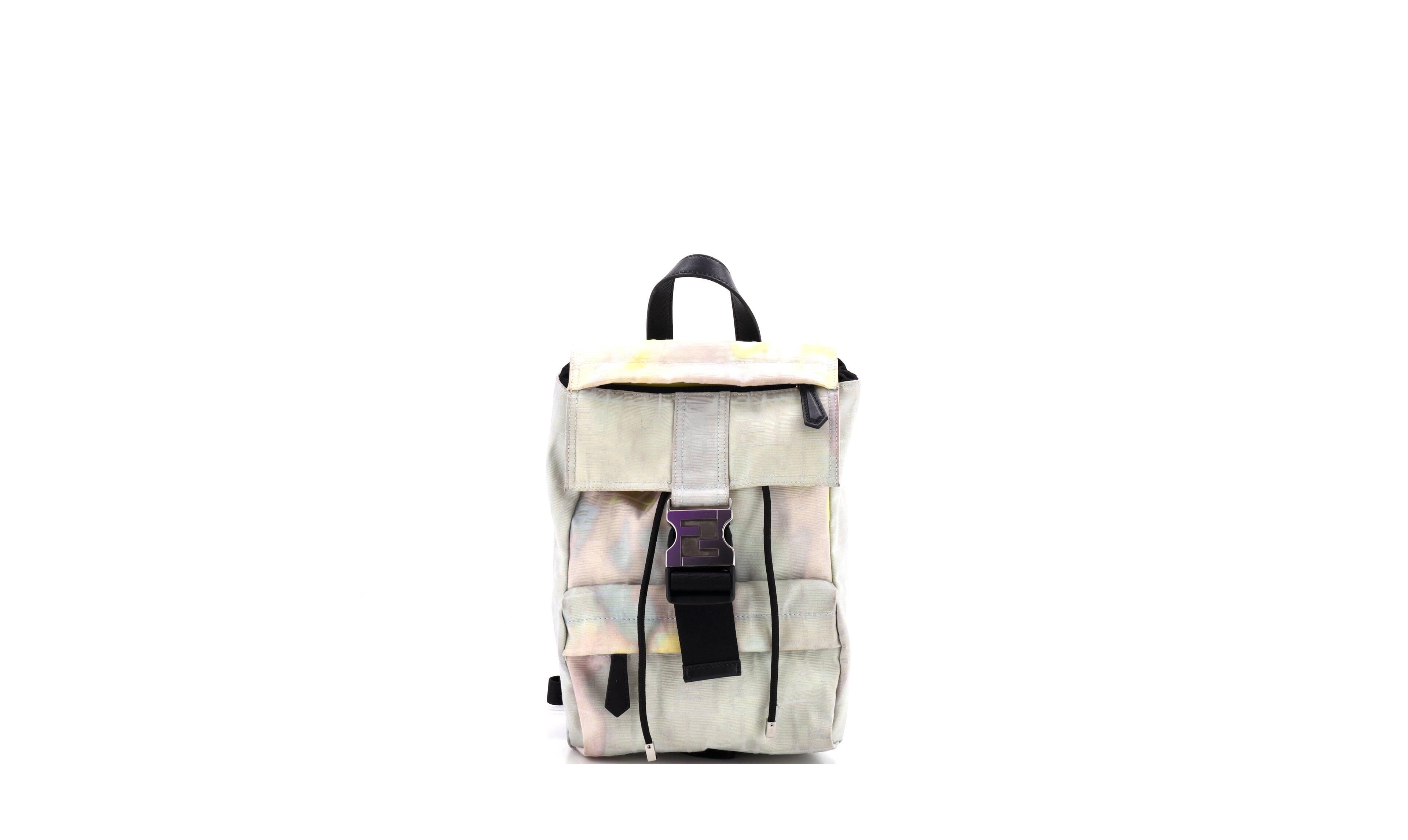 Pre-Owned Fendi Small Fendiness Backpack Zucca Canvas