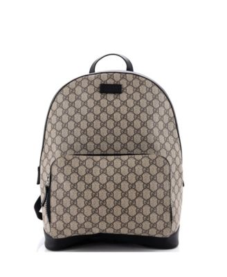 Medium Zip Pocket Backpack GG Coated Canvas