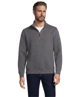 Men's Bedford Mock Neck Quarter-Zip Diamond-Quilted Pullover