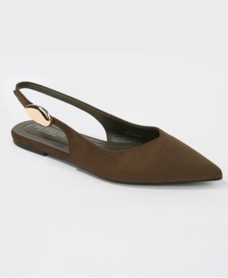 Reed Faux Suede Slingback Flats