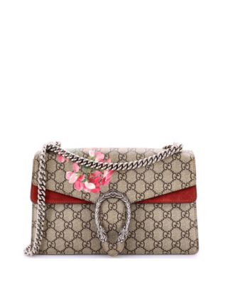 Small Dionysus Bag Blooms Print GG Coated Canvas