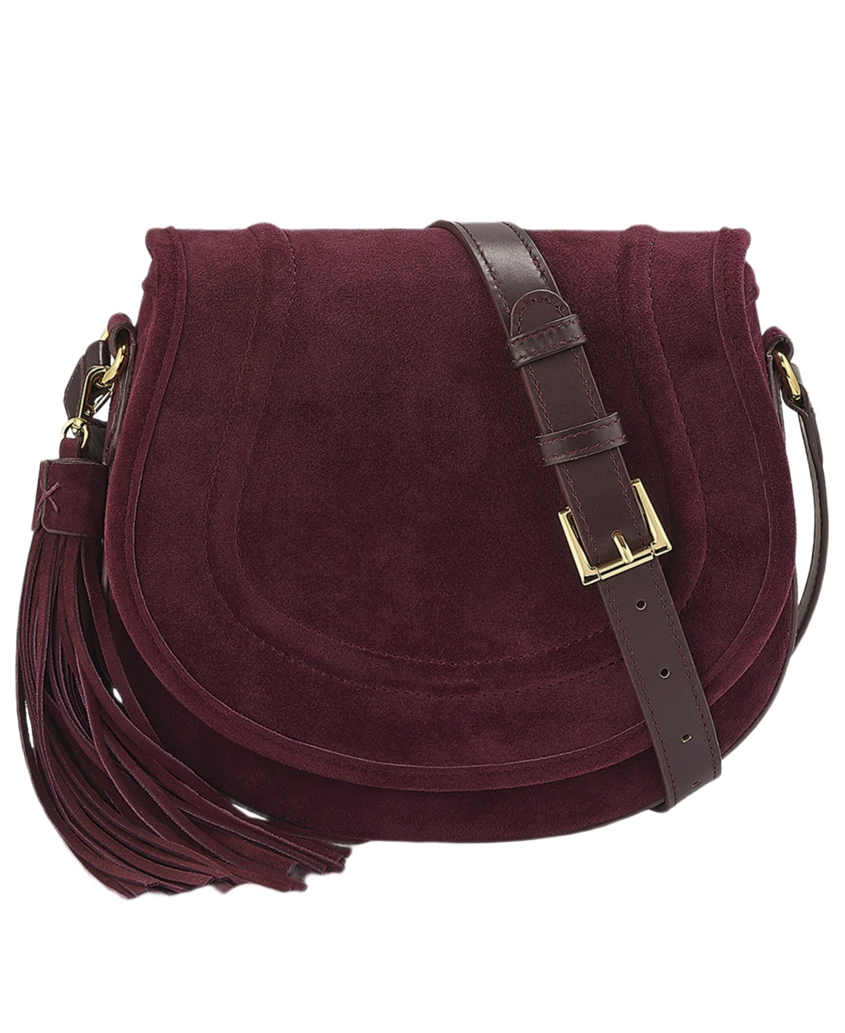 GiGi New York Jenni Suede Small Adjustable Crossbody Handbag