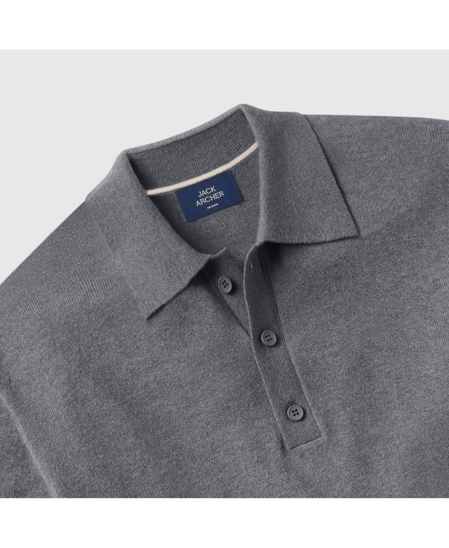Мужские топы Jack Archer Legacy Resort Sweater Polo, цвет: Средний меланжевый — фото 8
