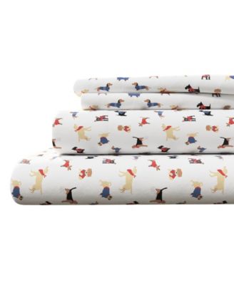 Ultra-Soft Turkish Cotton Flannel Christmas Print Sheet Set