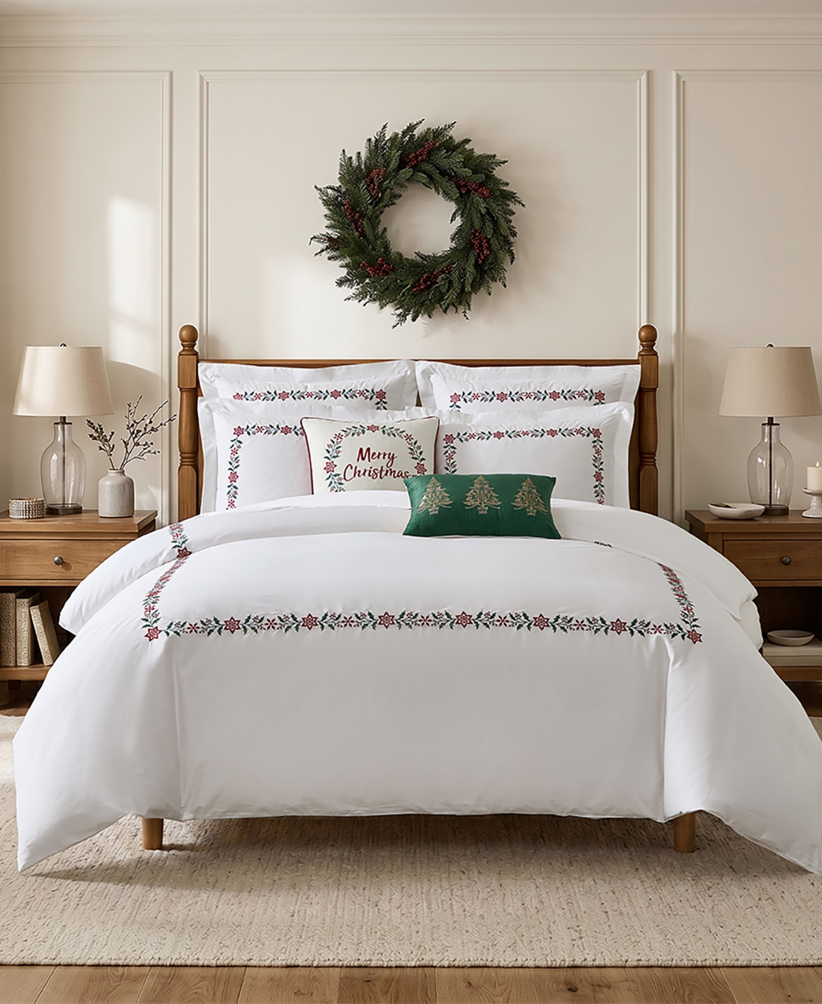 Levtex Holly Thistle Embroidered 2-Pc. Duvet Cover Set, Twin