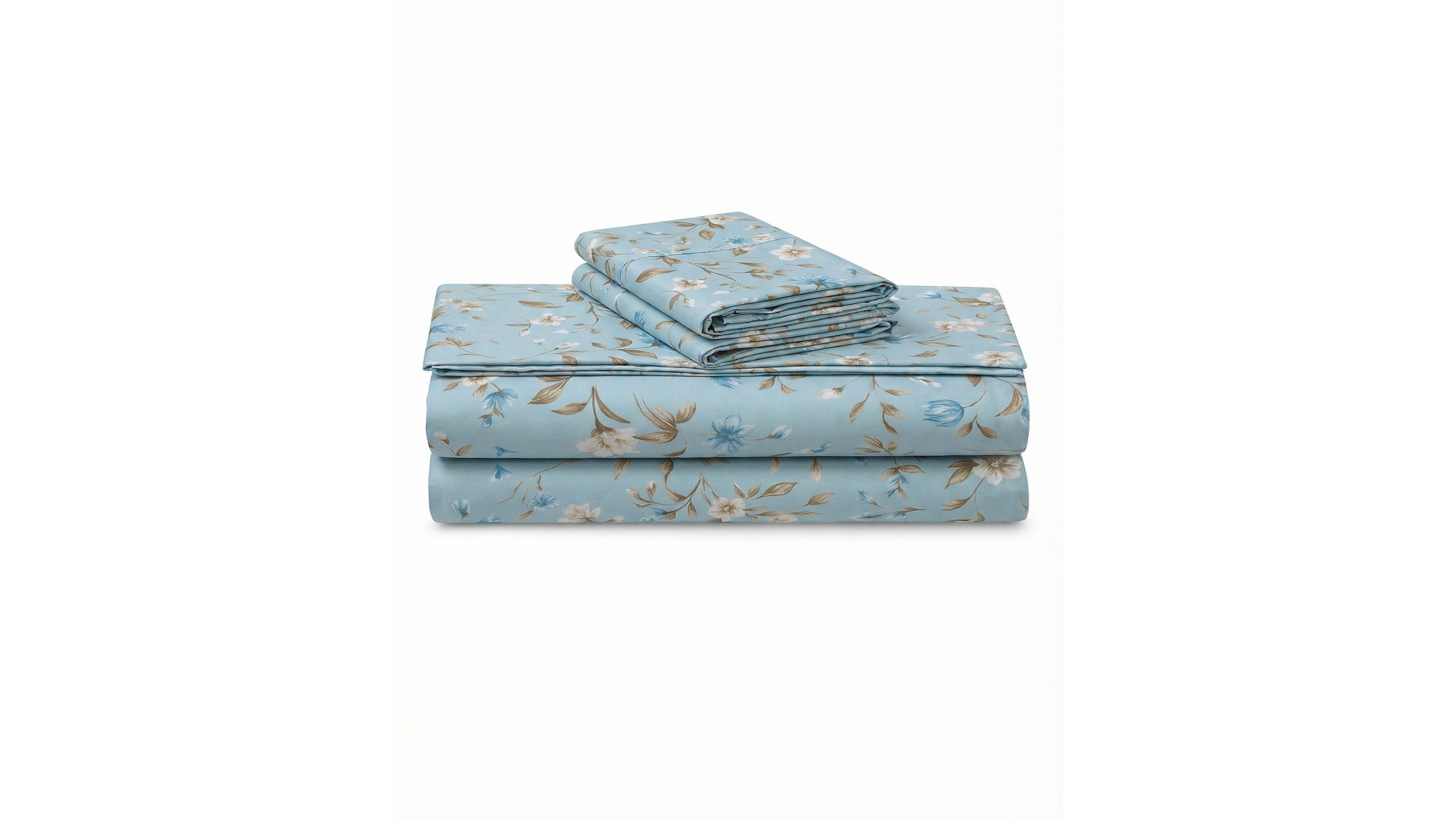 Azores Home Printed 300 Thread Count Cotton Deep Pocket 4-Piece Sheet Set, King