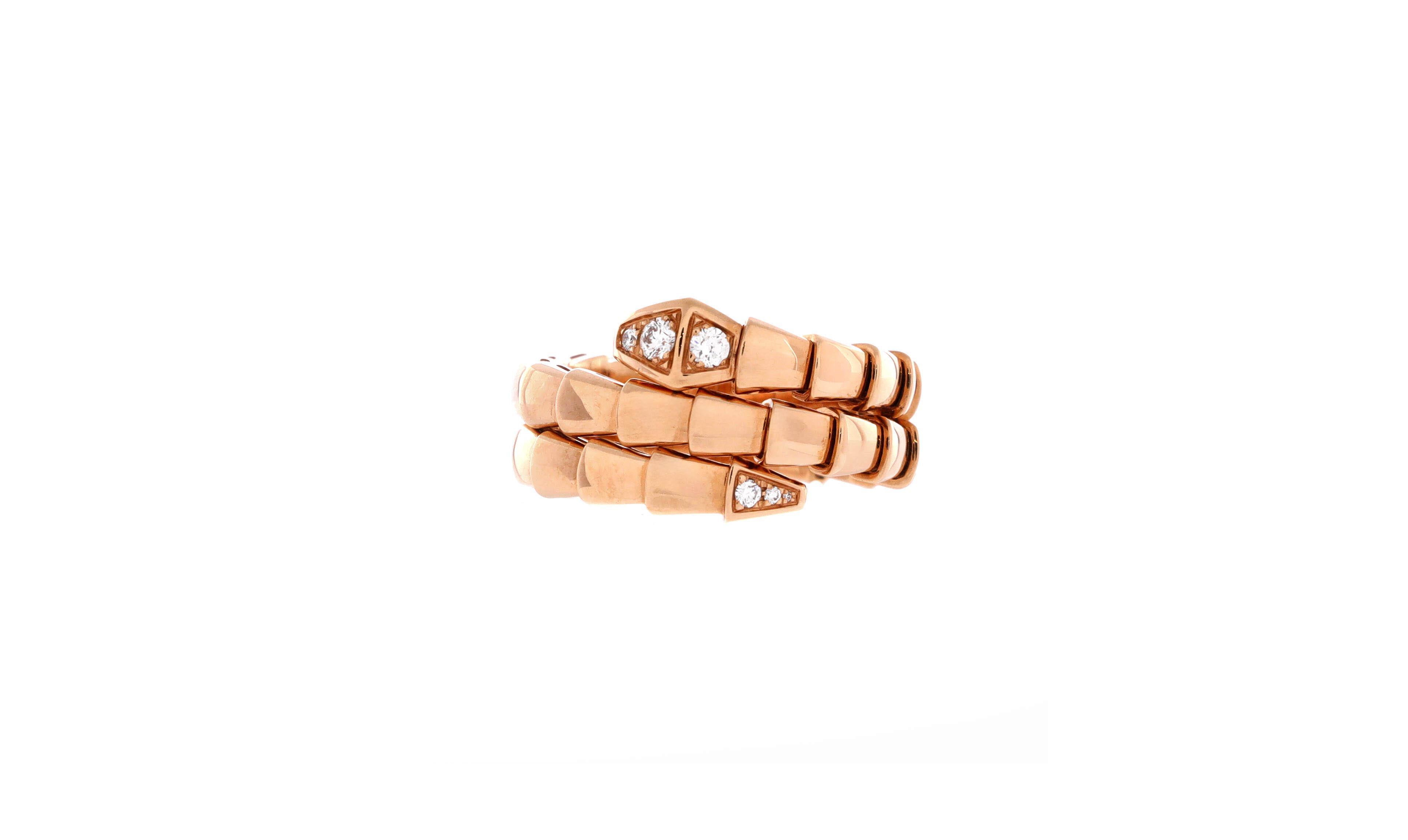 Pre-Owned Bvlgari Serpenti Viper Two-Coil Ring