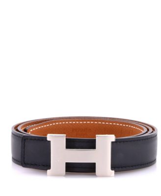 Pre-Owned HermA s Constance Reversible Belt Leather Thin