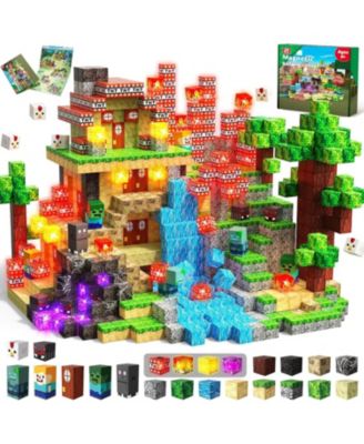 Minecraft Light-Up Building Blocks 200-Piece Set, Ages 3+