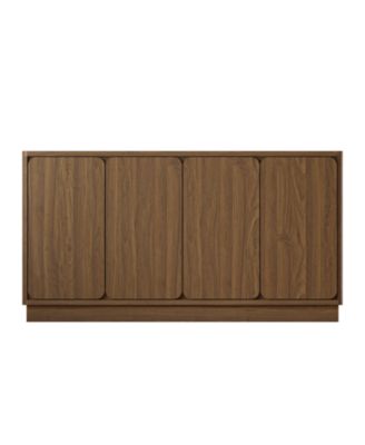 59.1 Inch Particle Board 4-Door Adjustable Shelf Sideboard Cabinet