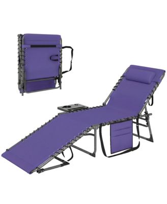 Outdoor Chair, Folding Design, Adjustable Backrest for Camping, Travel and Outdoor Activities