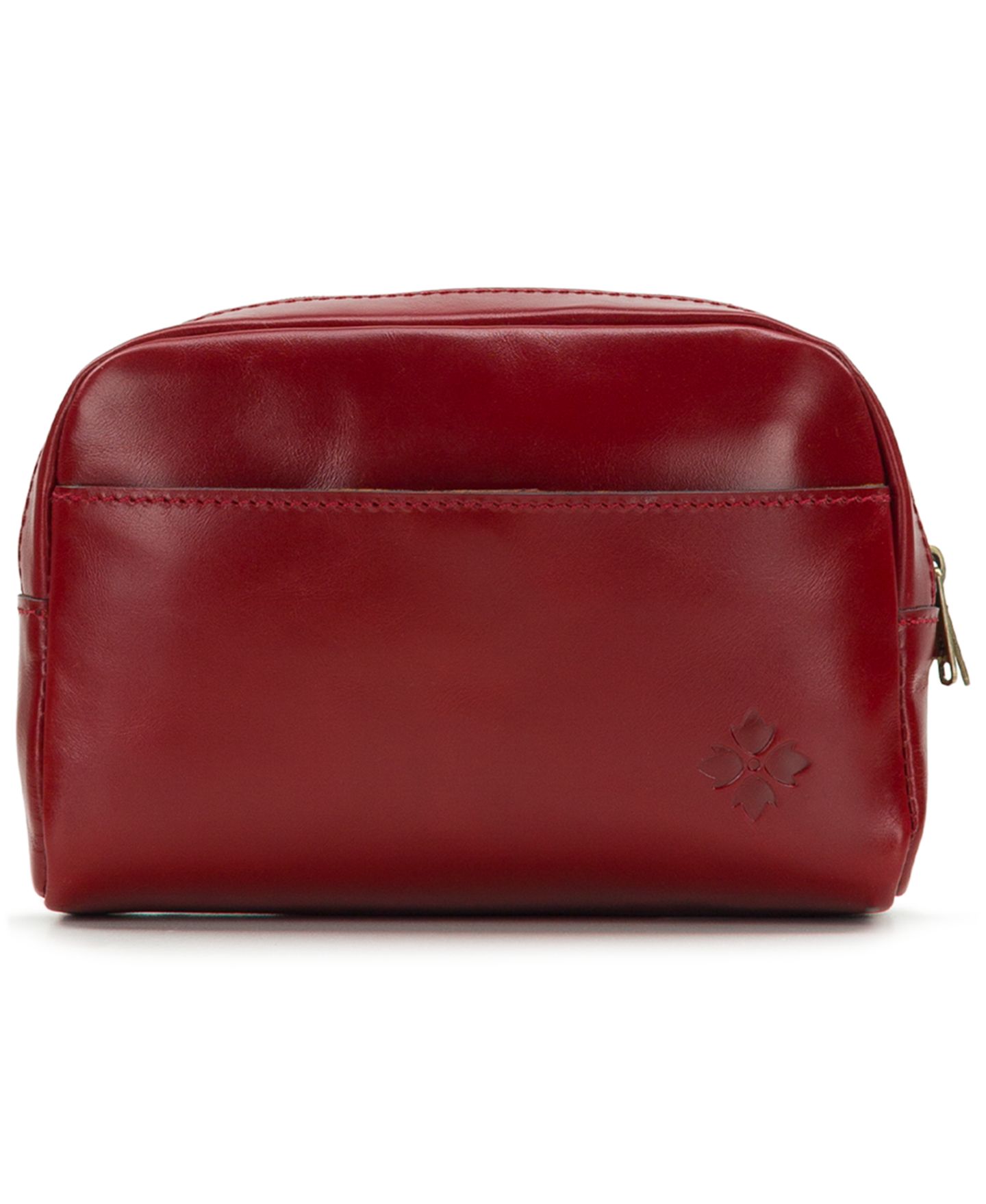 Женская сумка Patricia Nash Frankie Boxed Leather Cosmetic Case, цвет: Ягодный красный — фото 5