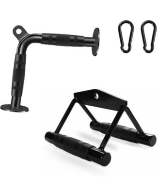 Tricep Rope Double D Handle V Bar Ankle Straps Gym Cable Accessories