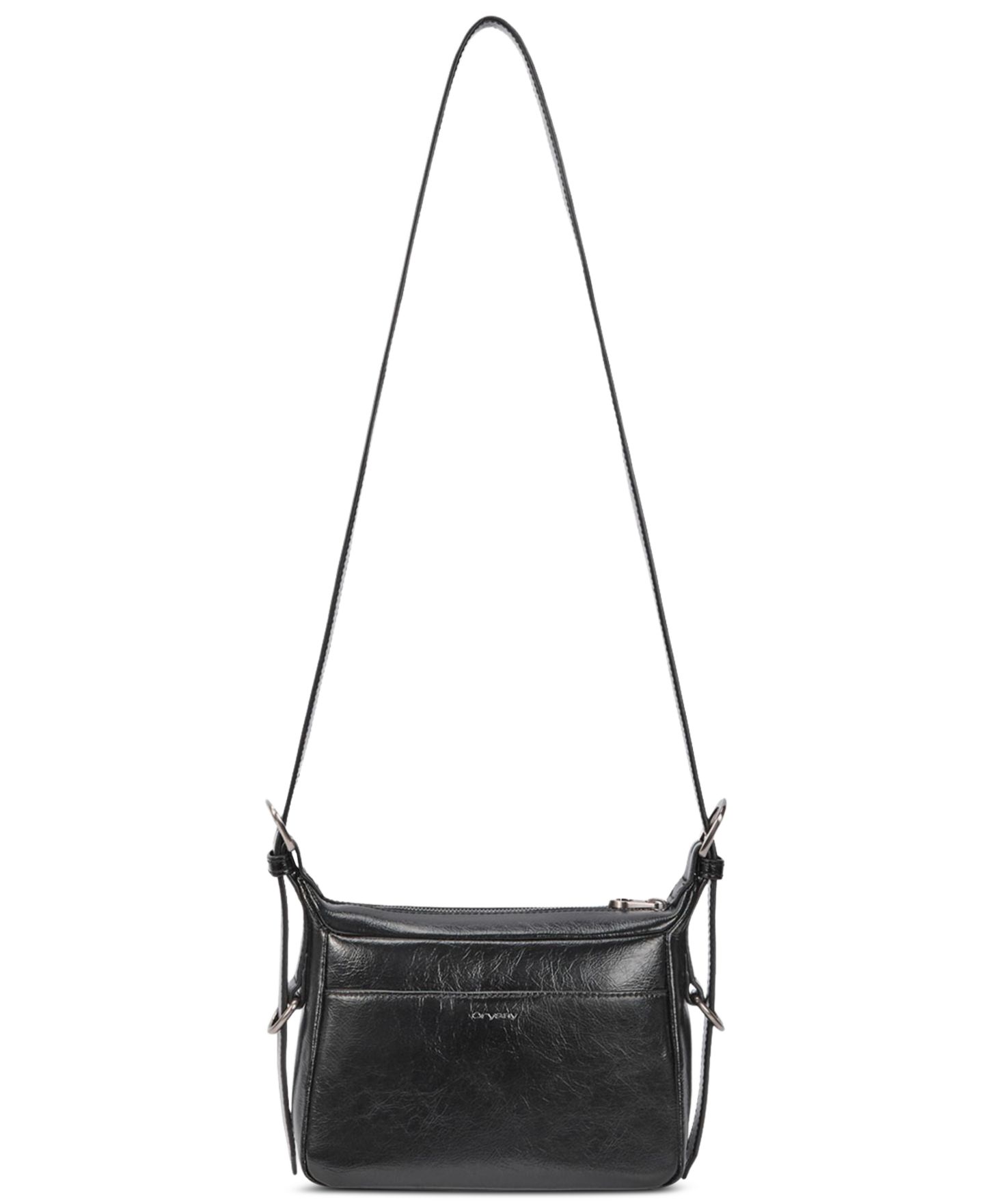 Женская сумка orYANY Moto Small Leather Crossbody, цвет: Чёрный — фото 2