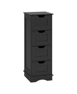 32 Inch Four Drawer Bathroom Cabinet with Cutout Handles