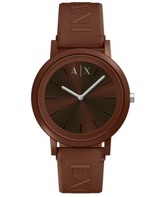 Men's Two-Hand Quartz Red Silicone Watch 42mm