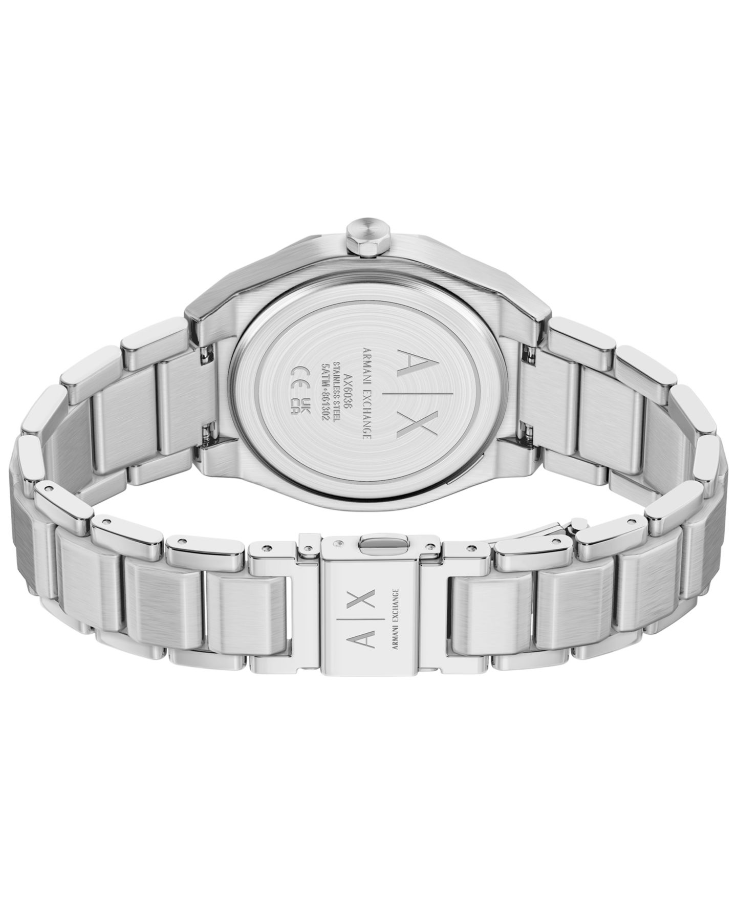 Женские часы A|X Armani Exchange Sync Three-Hand Quartz Silver-tone Stainless Steel 36mm — фото 4
