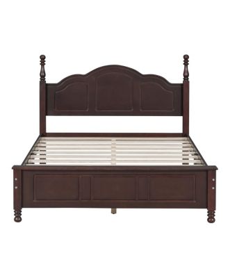 Full Size Solid Wood Platform Bed Frame, Wooden Slat Support