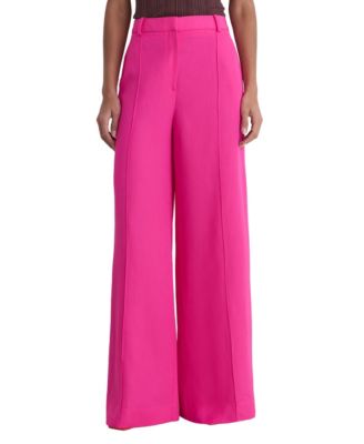 Women's Wide-Leg Linen-Blend Pants