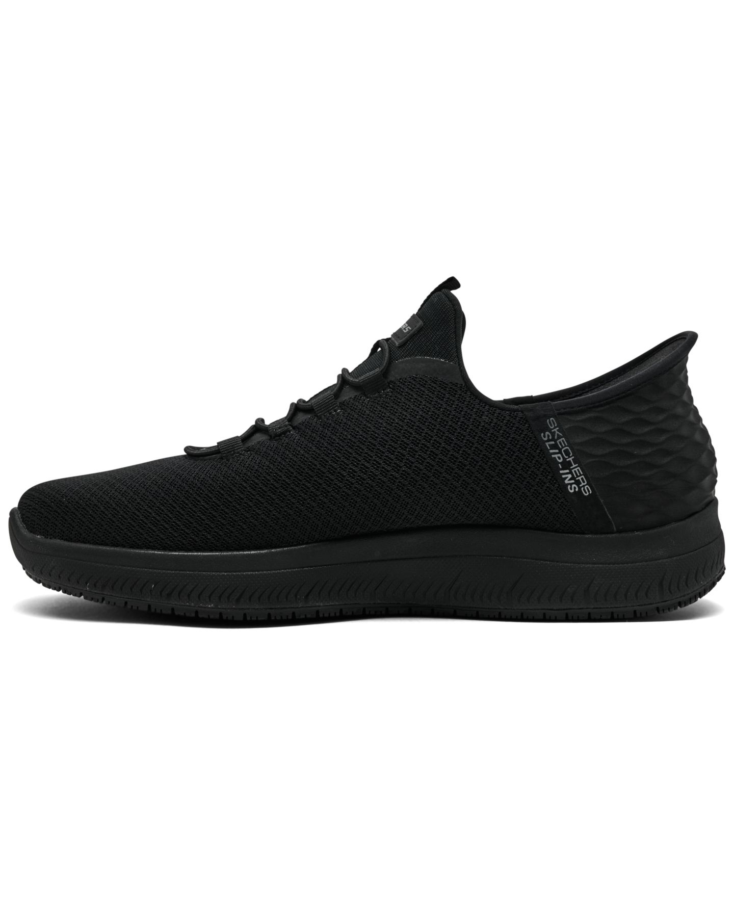 Мужские слипоны Skechers Colsin нескользящие, цвет: Чёрный — фото 3
