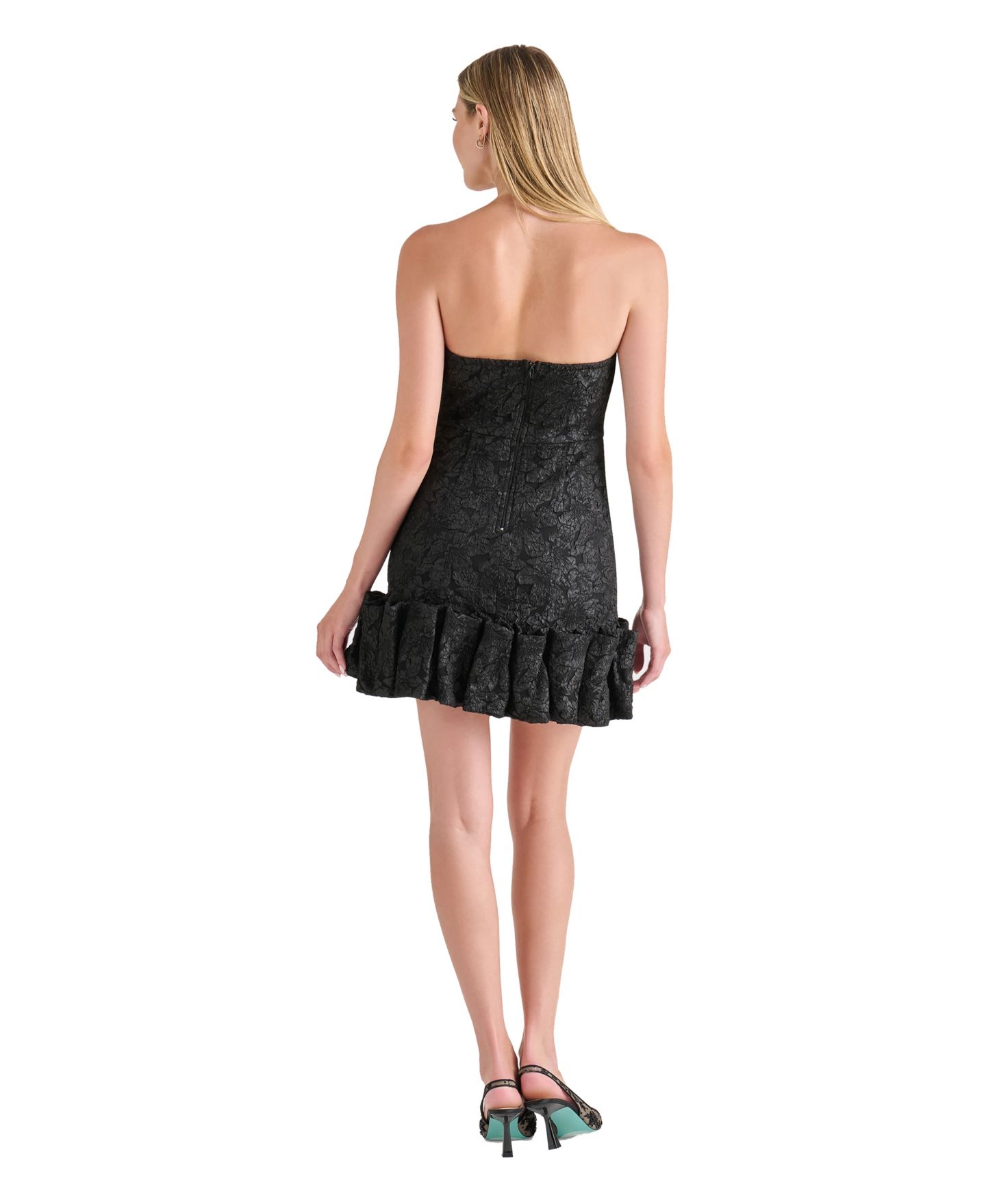 Женское платье-бюстье Betsey Johnson Dressed To Frill с оборками для подростков, цвет: Чёрный — фото 3