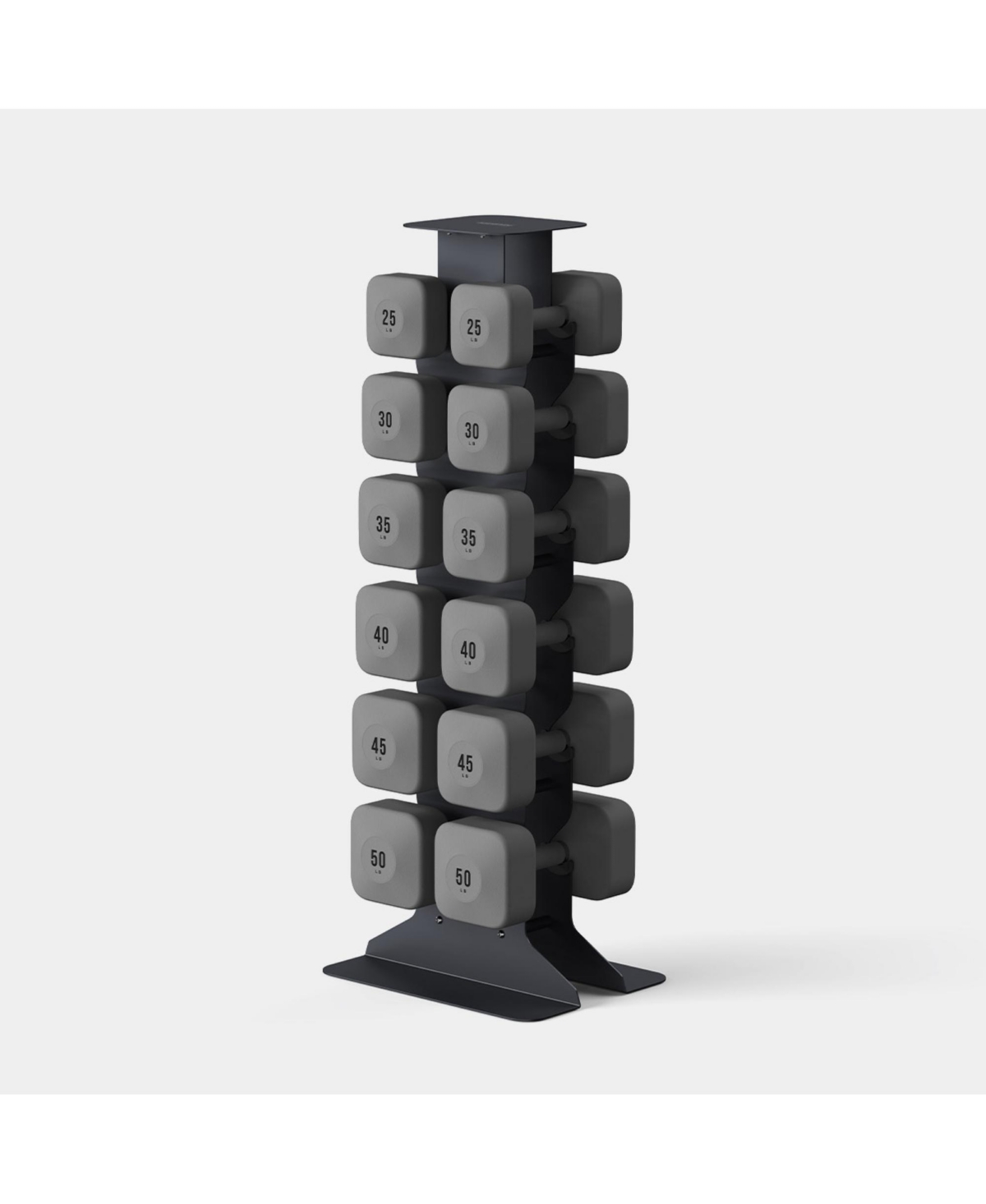 WeGym ProGrip Dumbbells Upper Set with Dark Rack - Sandstone