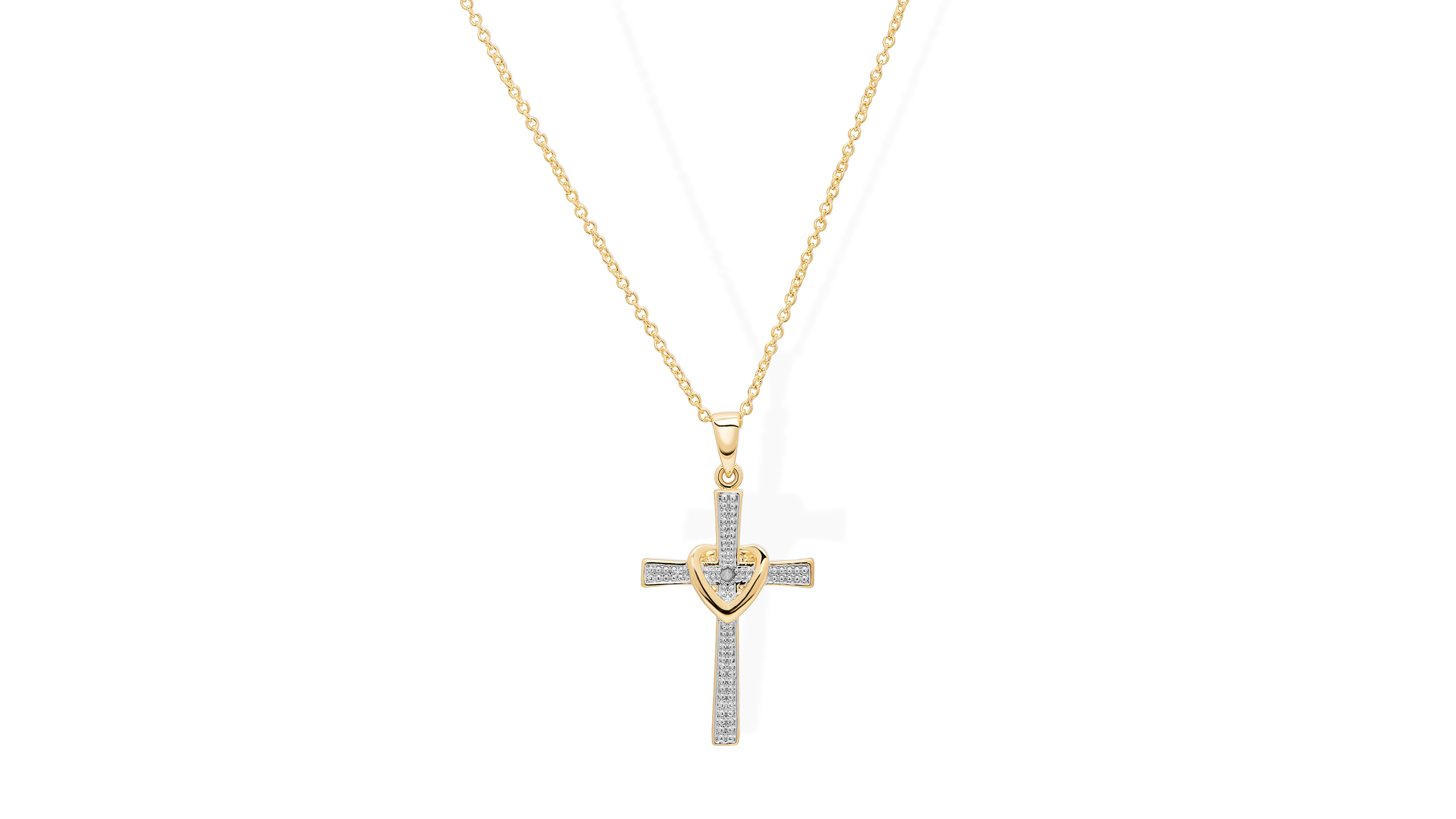 Macy's Gold-Plated Cross Pendant Necklace