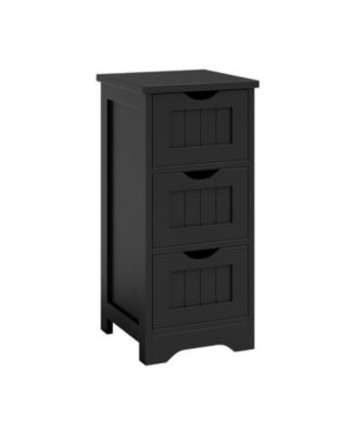 3-Drawer Compact Bathroom Floor Organizer 25 in Tall