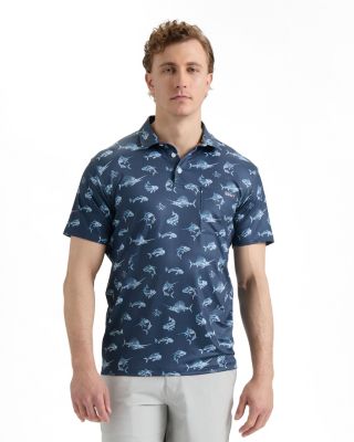 Men's Fish N' Bones Americana Regular-Fit Pocket Polo Shirt