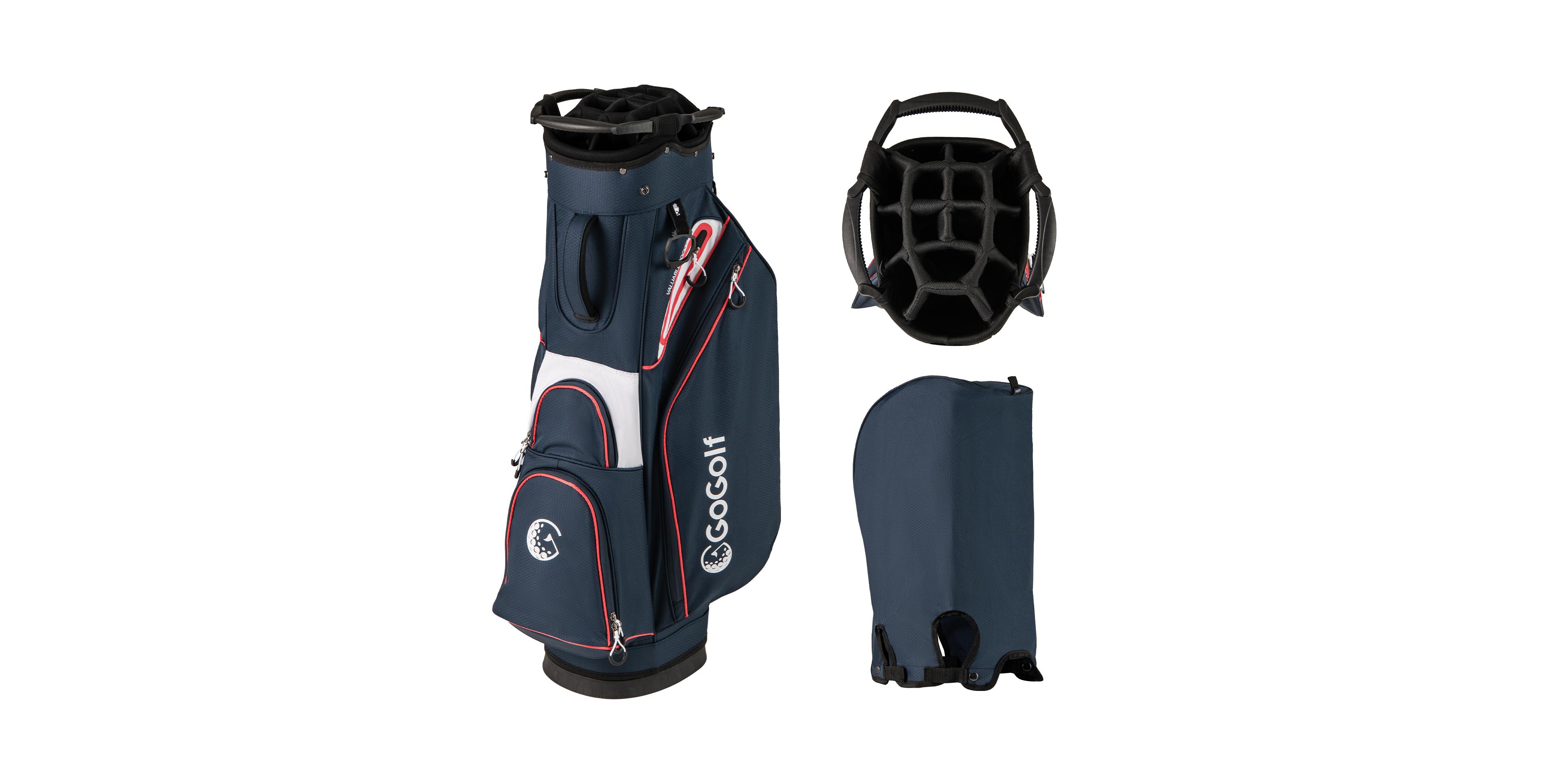 Sugift Lightweight Portable Golf Cart Bag with Club Organizer