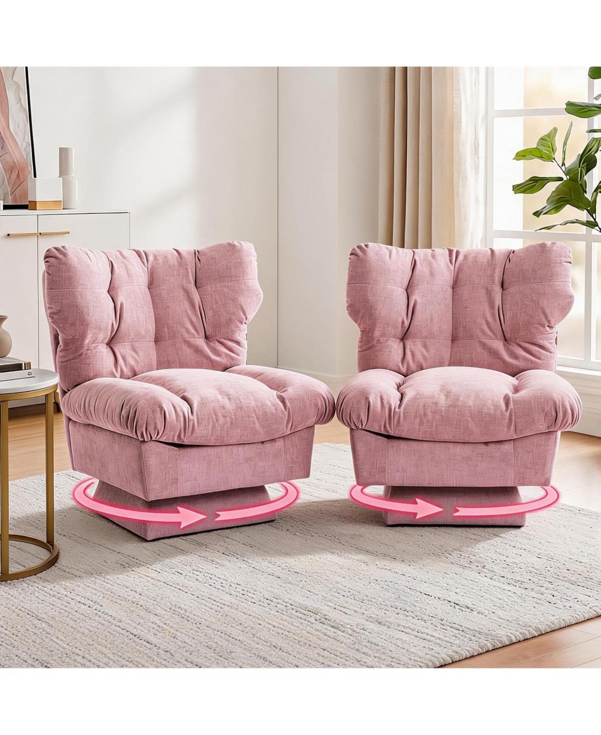 Gaomon Swivel Accent Chair