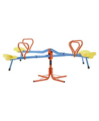 4-Seat 360-Degree Spin Seesaw, 110-Pound Capacity Per Seat, Ages 3+