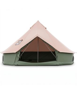 Waterproof Bell Tent with Stove Jack and Mesh Windows and Doors Size S