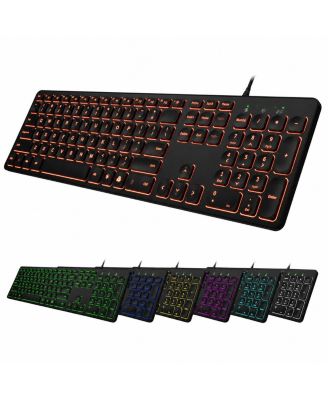 Wired LED Backlight Full-Size Keyboard for PC/Laptop
