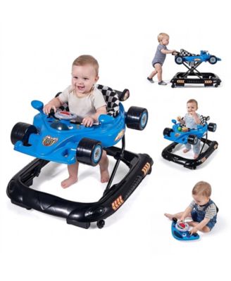 Convertible Adjustable-Height Racing-Inspired Baby Activity Center, 26.5 lb Capacity, Ages 7-14 Months