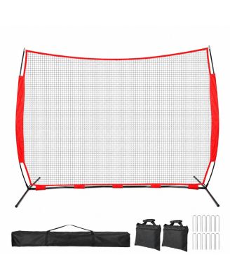 Portable Sport Ball Stop Net With Carry Bag Ground Stakes For Multi Sport Training