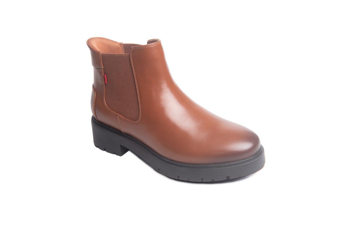 Marc Joseph New York Amber Street Hands-Free Technology Round-Toe Chelsea Boots - Cognac napa leather