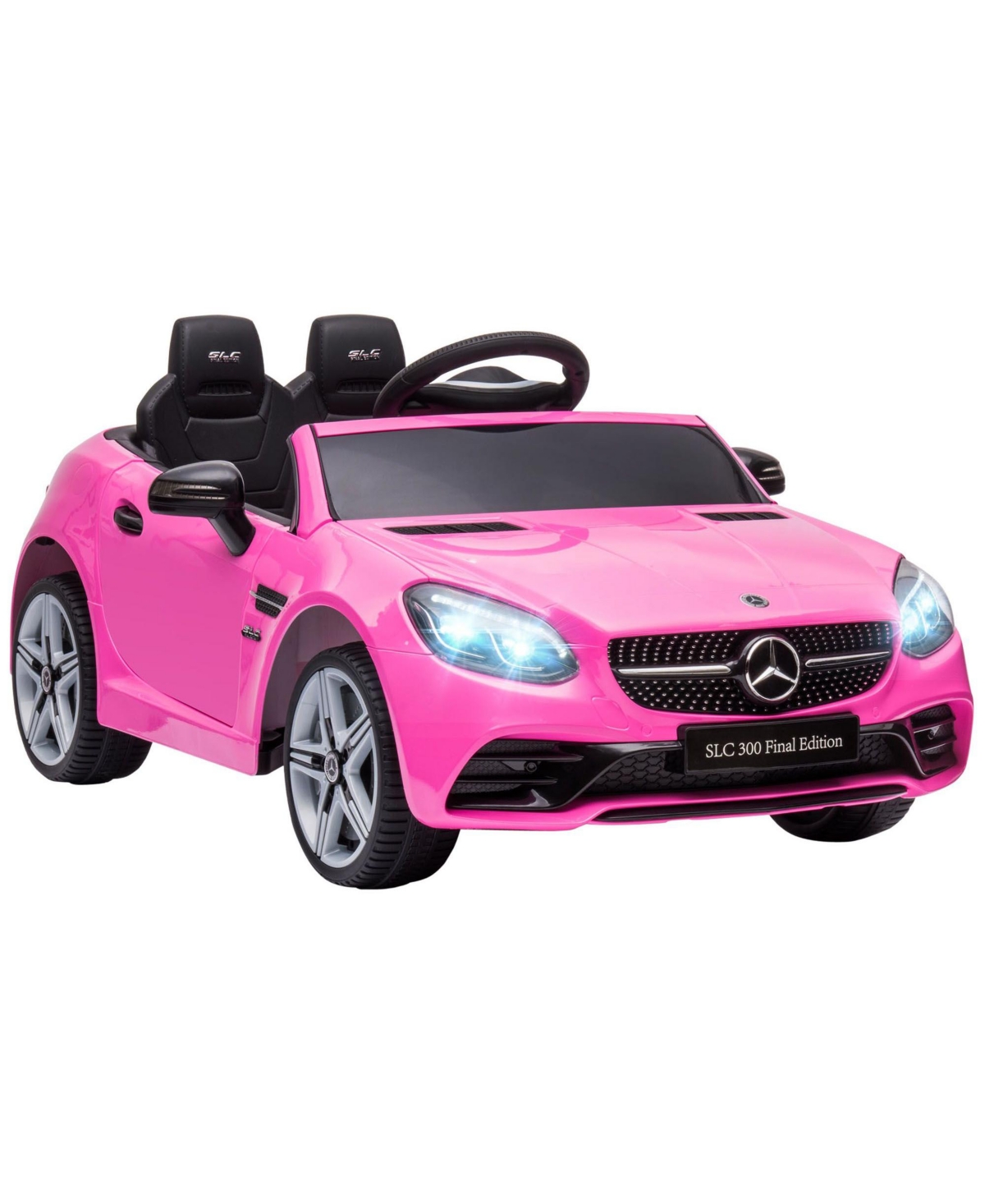 Sevorley Kids Ride-On Vehicle, Music, 12V for Supervised Play at Home, Ages 3 to 6 - Pink