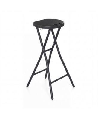 Counter Height Folding Bar Stool with Built-In Carry Handle