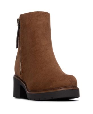 Women's Refresh Suede Ankle Block-Heel Booties