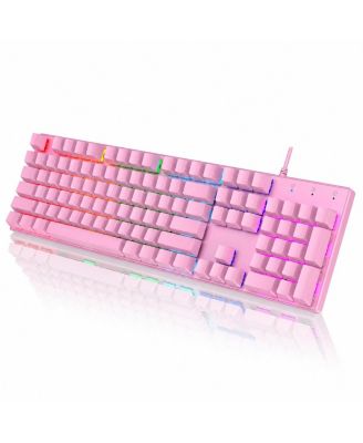Wired RGB Anti-Ghosting Mechanical Gaming Keyboard for Windows, Mac OS, Xbox