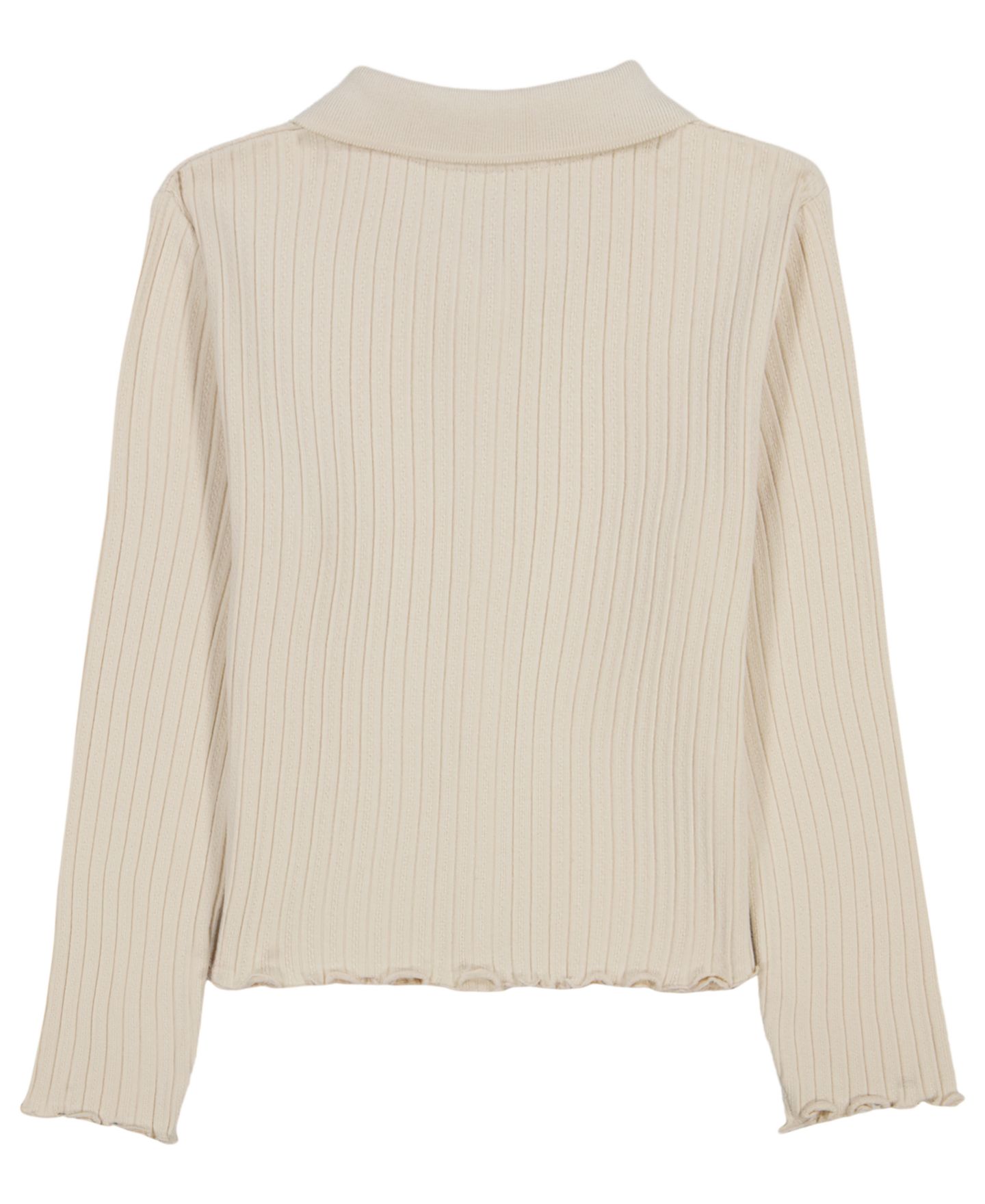 Кардиган Calvin Klein Long-Sleeve Pointelle для девочек, цвет: Turtledove — фото 5