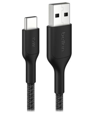 BoostCharge Pro Braided USB-A to USB-C Cable 15W