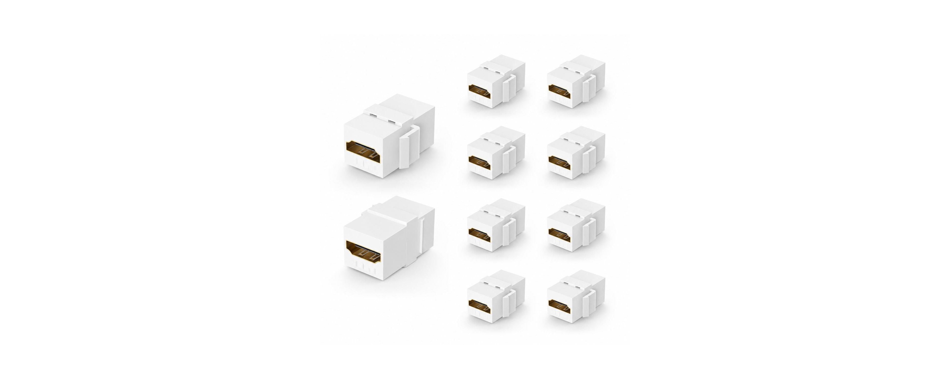 Lofree Hdmi Keystone Jack 8K@60Hz/4K@120Hz Female-to-Female Coupler Adapter 48Gbps