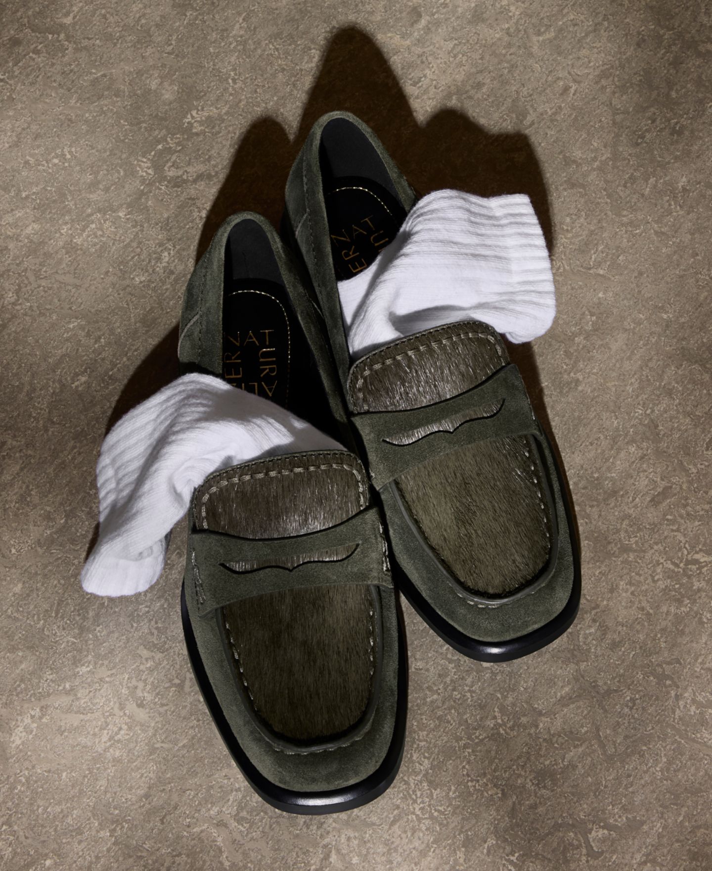 Женские туфли 27 EDIT Naturalizer Haven Suede Penny, цвет: Глиняный зелёный замшевый — фото 4