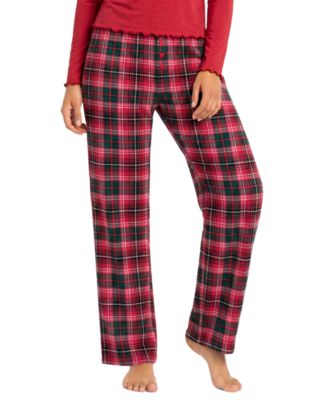 Women's Flannel Plaid Pant With Lurex