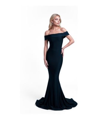 Women's Off-the-Shoulder Mermaid Evening Gown
