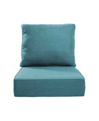 24-in x 22-in 2 -Piece Patio chair cushion